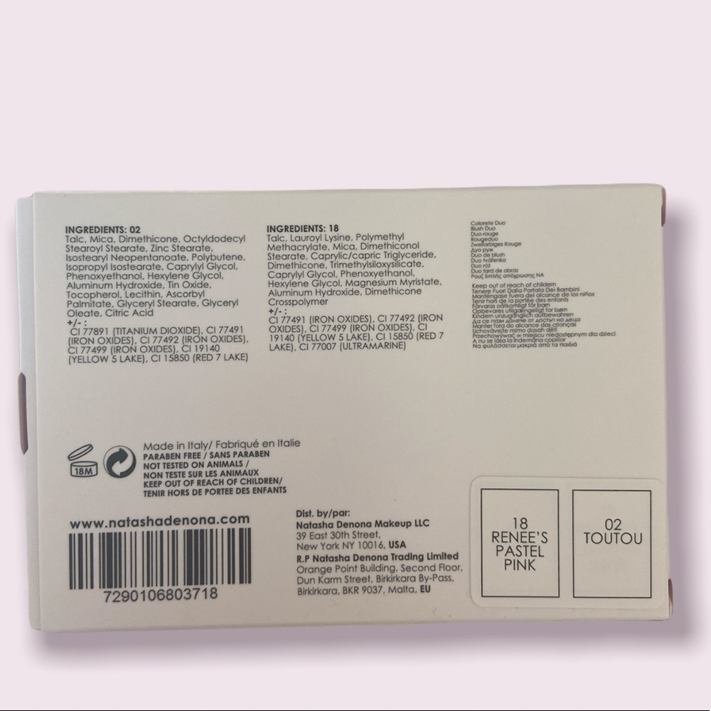 Natasha Denona Blush Duo. Palette 01 - Picture 3 of 5